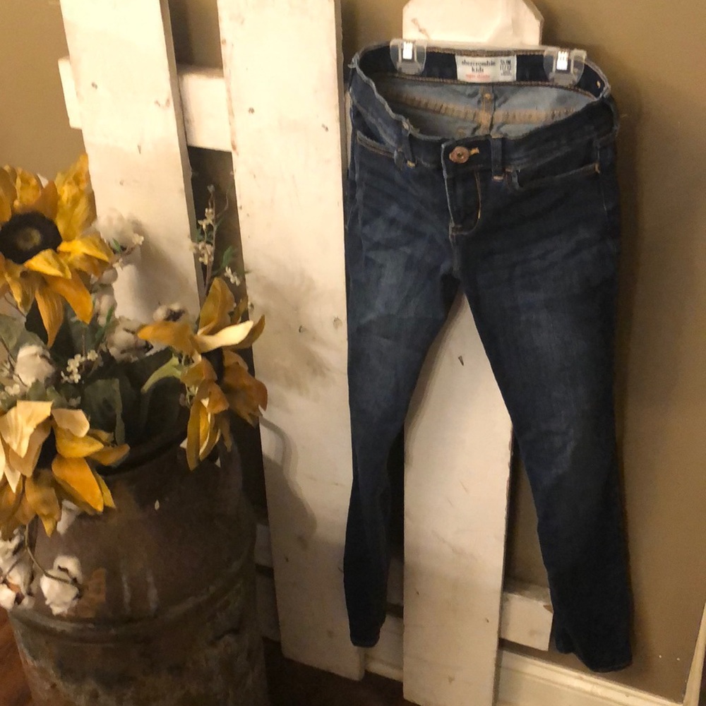 COPY - Abercrombie kids girl skinny blue jeans